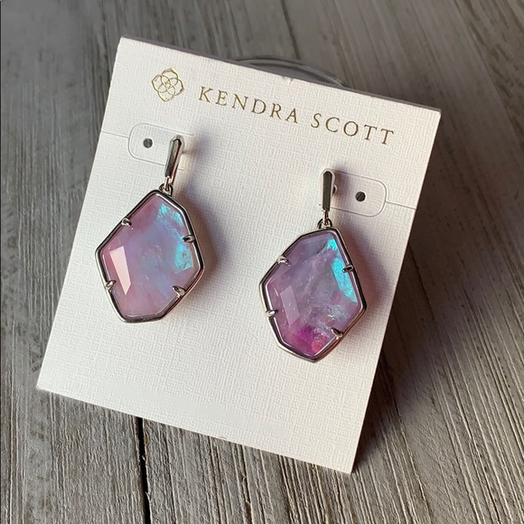 Kendra Scott Jewelry - Kendra Scott Amethyst Dichroic Dax Earrings NEW